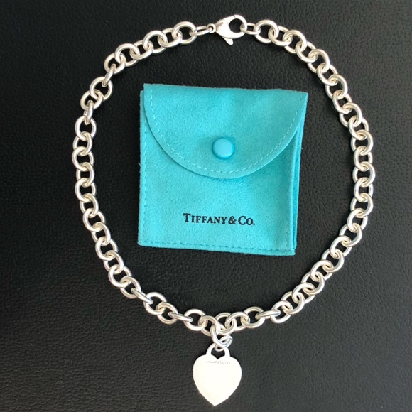 Tiffany & Co. Heart Tag Chain Link Charm Necklace - Picture 3 of 7